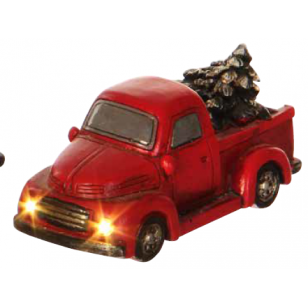 Bringing Home the Tree on our Red Truck, Battery Operated